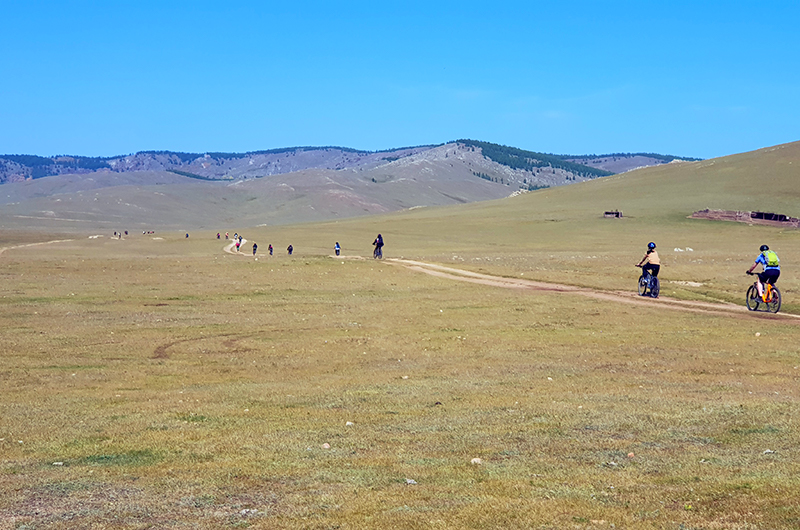 Cycling near Mongolia